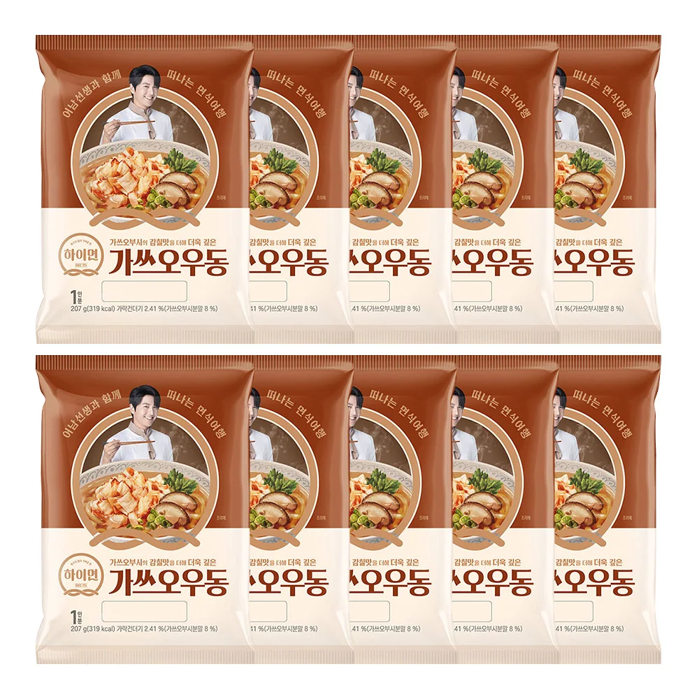 삼립 하이면 가쓰오우동 207g 10개