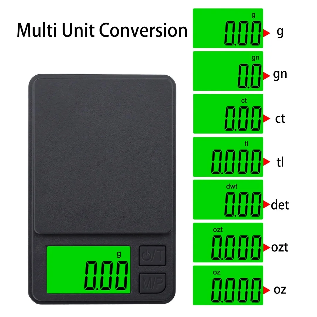 디지털 포켓 저울 무게 그램 저울 정확도 500g/0.01g 미니 보석 저울