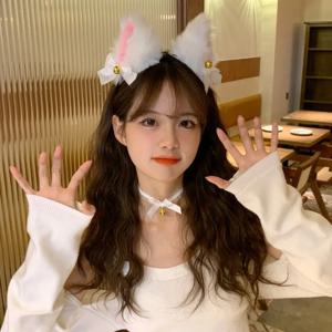 귀여운 고양이 귀 여성용 헤어 스트랩 패셔너블한 플러시 벨 롤플레잉 정교한 여우 헤어 스트랩 섹시한 헤어 스트랩 소녀용 헤어 액세서리