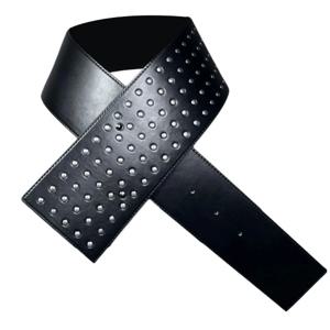 세련된 허리 벨트 와이드 체인 댄서 의상 스터드 스터드 벨트 정장 스커트 청바지 바디 보석 Y166을위한 간단한 체인 벨트