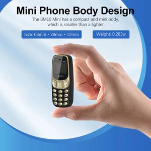 MKTEL BM10 미니 기능 전화기(이어훅 포함) 듀얼 SIM 듀얼 대기 380mAh 배터리 MP3/MP4/FM 라디오/블루투스/GPRS