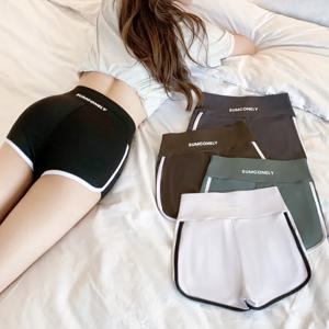 러닝 반바지 여성 여름 얇은 레깅스 안전 바지 여성 아이스 실크 반바지 요가 바지 사이클링 반바지 섹시한 엉덩이 리프트