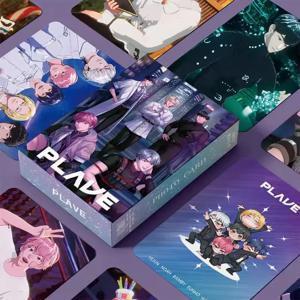 한국 플레이브 레이저 로모 카드, 예준 밤비 은호 하민 만화 캐릭터, HD 포토카드, 팬 컬렉션 선물, 55 개/세트