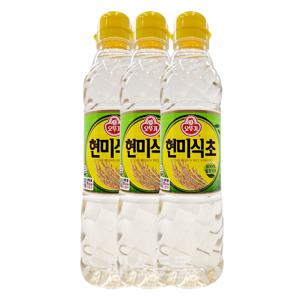 오뚜기 현미식초 500ml 3개