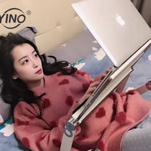 접이식 게으른 침대 책상 서 사무실 테이블 조정 가능한 보드 알루미늄 합금 노트북 스탠드 휴대용 노트북 트레이 인체 공학적