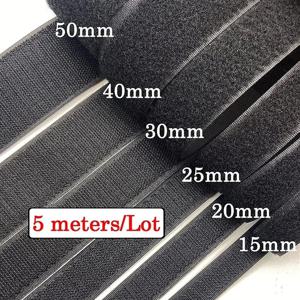 5 미터/쌍 20-50mm 비 접착 후크 및 루프 패스너 테이프 바느질 후크 접착 매직 테이프 DIY