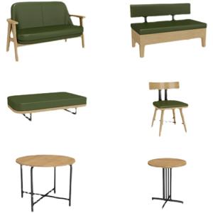 * 밀크티 숍 카페 테이블 및 의자 콤비네이션 바, 클리어 바, 디저트 숍 레스토랑, 벽 카드 좌석 소파 의자