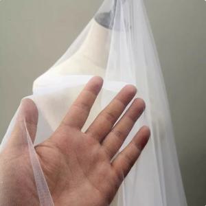 원단 스위스 얇은 명주 그물, 착시 신부 베일 웨딩 원피스, 화이트 아이보리 베이지 오프 화이트, 너비 150cm