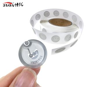 5YOA 습식 UID 13.56MHz RFID 블록 0 변경 가능 재기록 가능 25mm 직경 스티커 태그 복사 복제 라벨 S50 1K 습식 인레이 블랭크