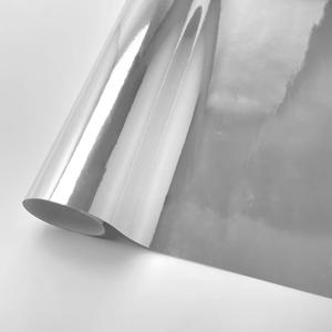 Stretchable 실버 크롬 비닐 필름 포장 호일 자동차 랩 스티커 오토바이 튜닝 자동차 액세서리 크롬 미러 필름