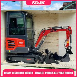 밀폐형 캐빈 미니 굴삭기 1톤 1.2톤 1.6톤 2톤 미니 굴착기 크롤러 미니 굴삭기 맞춤 제작 가능 빠른 배송