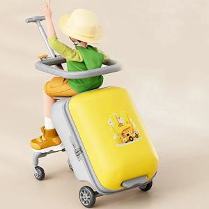 어린이 여행 가방, 유아용 라이드 앤 워크 캐리어, 남아 여아 유모차용 휠 여행 가방, 기내 반입 가능 여행 가방