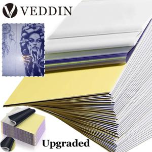 150/5pcs 전문 문신 전송 용지 A4 문신 스텐실 종이 탄소 열 복사 용지 문신 전송 기계 액세서리