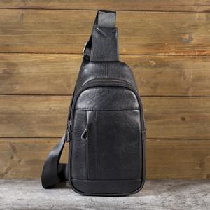 남성 패션 가죽 크로스백 탑 레이어 소가죽 캐주얼 싱글 숄더 백팩 트렌디 체스트 백 레저 여행용 새첼
