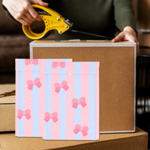 작은 물건을 위한 10개입 리본 패턴 충격 방지 우편 봉투 의류 포장용 봉투 배송용 우편 봉투