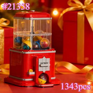창의적인 자판기 21358 블록 세트 레고 호환 입자 크리스마스 선물용 1343개
