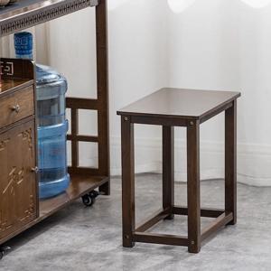 난주 원목 사각 스툴 낮은 스툴 신중국풍 차 카트 차 테이블 전용 스툴 차실 레트로 소형 차 스툴
