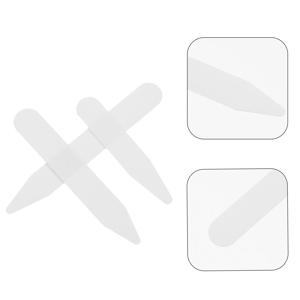 셔츠 넥 지지대용 플라스틱 칼라 스테이 200개, 화이트 나일론 칼라 본 교체용