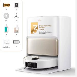 트렌딩 모바 V50 울트라 완전 자동 로봇 청소기 콤보 물걸레 자가 청소 24KPa 초강력 흡입 장애물 회피 가정용 애완동물 AI