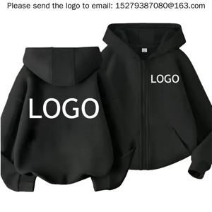 어린이 패션 지퍼 의류 무료 맞춤 로고 남아 여아 후드티 봄 가을 캐주얼 후드티