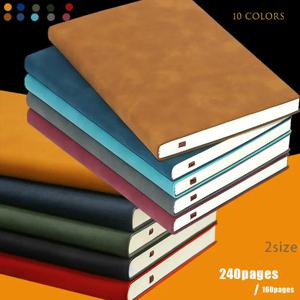 A5 A6 Sheepin 노트 가죽 사무실 저널 일기 메모장 편지지 학생 클래스 줄 지어 노트 160 페이지/240 페이지