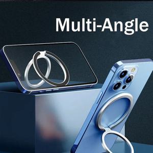 마그네틱 핑거 링 홀더 마그세이프 폰 스마트폰 액세서리 아이폰 14 15 프로/맥스 미니용 자석 폰 스탠드 그립 마운트