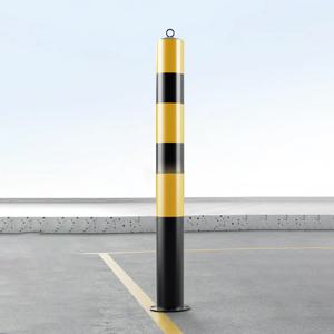 안전 볼라드 포스트 30'' H 교통에 민감한 지역 주차 도로 교차로를 위한 금속 주차 장벽 이중 링 안전 온난화
