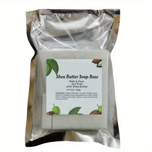 250g - 시어 버터 - 녹이고 붓는 비누 베이스 SLS/SLES 프리 - 녹기 쉽고 무향료, 천연 바로 최고의 비누 결과를 얻을 수 있음-