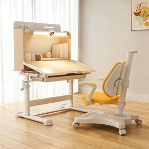 Juyoulan 어린이 학습 테이블 초등학생 책상 집 책상 학습 테이블 리프팅 커버