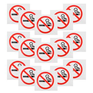 20개 금연 표시 접착 스티커 데칼 경고 라벨 표시기 (야외 벽, 카페, 사무실, 호텔, 사업장, 도로 안전용)