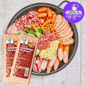 (식판사) 맛있는 촙트햄 1kg x 10개 부대찌개 샌드위치 햄버거 부드러운햄