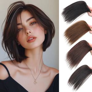 합성 보이지 않는 매끄러운 헤어 패드 클립으로 헤어 볼륨 증가 헤어 익스텐션 여성용 탑 사이드 커버 헤어피스