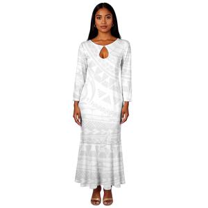 하와이안 트로피컬 스타일 디자인 맞춤 섹시한 몸에 꼭 맞는 이브닝 파티 드레스 섹시한 피쉬테일 드레스