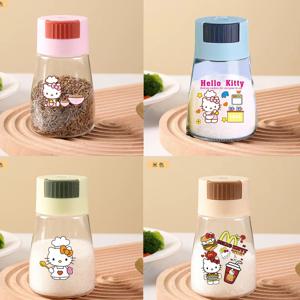 헬로키티 산리오 주방 양념통 소금과 후추통 정밀한 양 조절 푸시 타입 양념통 도구