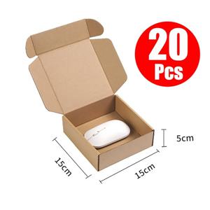 20 개/대 갈색 크래프트 포장 상자 초콜릿 캔디 선물 포장 상자 웨딩 파티를위한 추가 하드 고급 상자 종이 상자