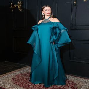 맞춤형 프롬 드레스 Ypmwzx 홀터 플로어 길이 발렌타인데이 가운 이브닝 드레스 정장 원피스