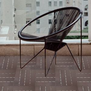 방수 인터로킹 야외 바닥 타일, 내후성 마름모꼴 텍스처 조립식 바닥재 (마당, 데크, 정원용 목재-플라스틱)