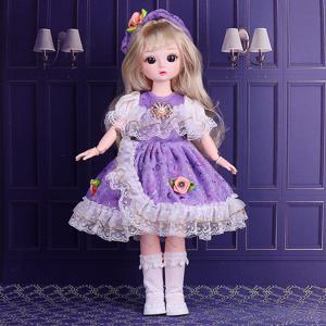 1/6 30CM BJD 인형 소녀 DIY 드레스 공주 장난감 3D 시뮬레이션 눈 메이크업 21 움직일 수있는 관절 인형 및 옷 세트