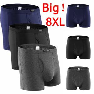 남성 속옷 Boxershorts 플러스 사이즈 6XL/7XL/8XL 95-220kg 빅 사이즈 코튼 팬티 옴므 복서 보이는 팬티 Трусы Мужские