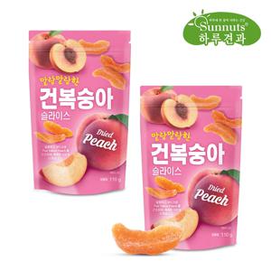 [하루견과] 건복숭아 슬라이스(110g)x2봉