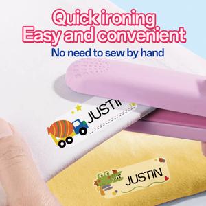 이름 태그 스티커 사용자 정의 방수 카와이 스티커 데칼 어린이 옷을위한 맞춤형 이름 라벨