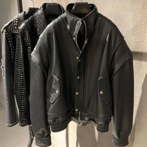 여성을 위한 고급 천연 가죽 트렌치코트 고전적인 스타일의 우아한 롱코트 패션 아우터웨어