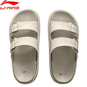 Li-Ning 여성용 LN CLAP 슬리퍼 편안한 쿠션 스포츠 샌들 레저 세련된 LiNing 소프트 샌들 AGAU012