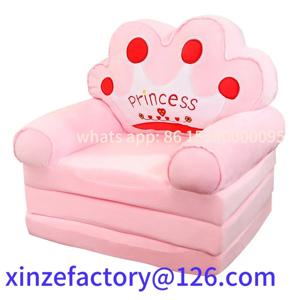 맞춤형 어린이 귀여운 만화 접이식 소형 소파 여자아이 공주 아기 유아 독서 공간 다다미 레이지 체어 스툴 어린이용