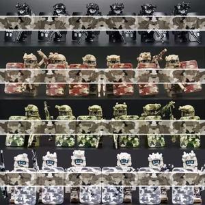 특수부대 군인 피규어 세트(장비 포함), 남자아이들을 위한 군대 장난감(8-12세), 생일/크리스마스 선물용 전술 군인 피규어