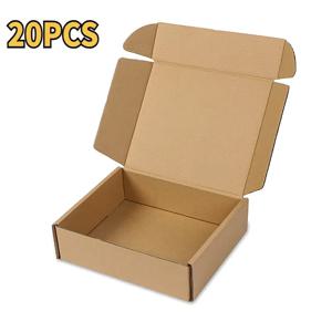 20개/묶음 3층 골판지 상자 항공기용 상자 선물 포장 상자 티셔츠 포장 단단한 상자 택배 포장용
