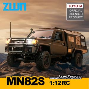 ZWN MN82 MN82S LC79 1/12 풀 스케일 RC 픽업 짧은 트럭 4WD 원격 제어 등반 오프로드 자동차 장난감 어린이 크리스마스 선물