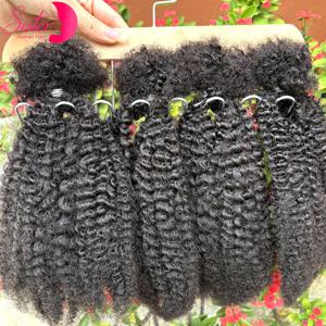 30g/팩 16인치 컬러 4C 아프로 킨키 컬리 인모 벌크 익스텐션 웨프트 없음 영구 마이크로 락스/트위스트/브레이드/레이어드 락스 수리용