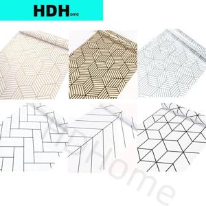 황금 줄무늬 벽지 홈 인테리어 자기 접착제 벽지 가구 혁신 방수 기하학 껍질과 스틱 스티커