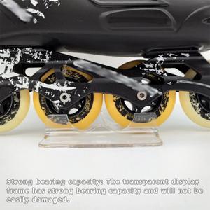 인라인 스피드 스케이트 신발 홀더 재사용 가능한 U 자형 그루브 스탠드 지원 디스플레이 랙 성인용 두꺼운 브래킷